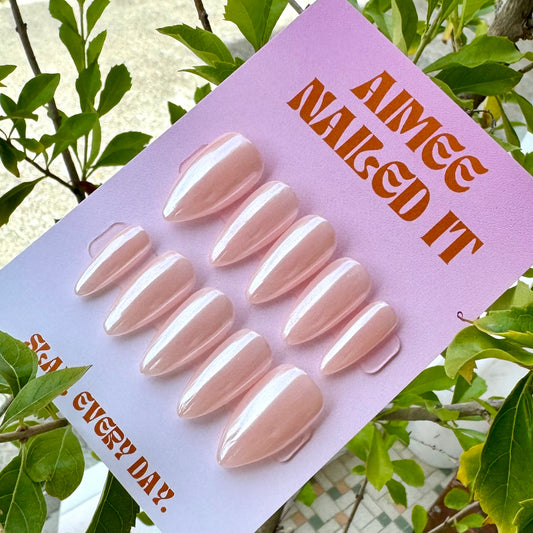 Press on Nails | Champagne Glass