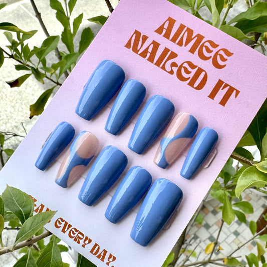 Press on Nails | Blue Web